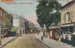 OP 4-(03) MONTLUCON - BOULEVARD DU COURTAIS - COMMERCES - CARTE COLORISEE - 2 SCANS  - Montlucon