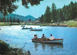 Navigation Sailing Vessels & Boats Themed Postcard Romania Poiana Brasov Lake - Sailing Vessels