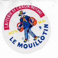 ETIQUETTE  DE  FROMAGE NEUVE   LE MOUILLOTIN LAITERIE DE CRAON MAYENNE PAPIER TRANSLUCIDE - Cheese