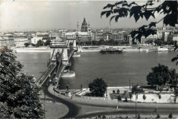 Navigation Sailing Vessels & Boats Themed Postcard Hungary Budapest Suspension Bridge - Segelboote