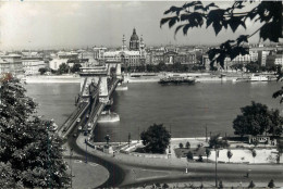 Navigation Sailing Vessels & Boats Themed Postcard Hungary Budapest Suspension Bridge - Sailing Vessels