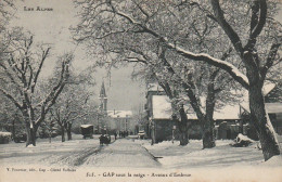 OP 8-(05) GAP SOUS LA NEIGE - AVENUE D' EMBRUN - 2 SCANS - Gap