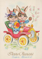 EASTER RABBIT Vintage Postcard CPSM #PBO556.A - Pascua