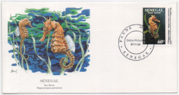 Seahorse, Sea Horse, Small Marine Fish, Hippocampus, Ancient Greek Hippókampos, Sea Monster, Animal, Senegal FDC - Peces