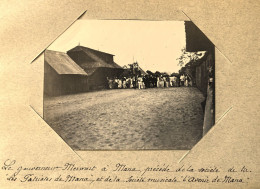 Mana , Guyane * Gouverneur MERWART Société Tir Patriotes & Musicale Avenir De Mana * RARE Photo Circa 1890/1910 10x8cm - Autres & Non Classés