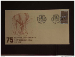 SWA Sud-Ouest Africain South West Africa 1982 OKAUKUEJO  Etosha National Park Elephant Olifant Omslag Enveloppe - Afrique Du Sud-Ouest (1923-1990)