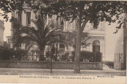 OP 9- (06) PENSION SAINT PIERRE  , AVENUE DES FLEURS  - NICE  - 2 SCANS - Sonstige & Ohne Zuordnung