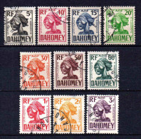 Dahomey  - 1941 -Tb Taxe N° 19 à 28  - Oblit - Used - Gebruikt