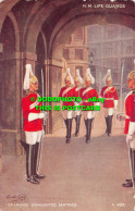 R549757 H. M. Life Guards. Changing Dismounted Sentries. Valentine. Art Colour. - Welt