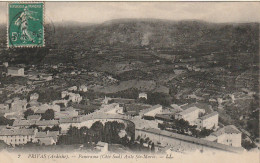 OP 12-(07) PRIVAS - PANORAMA ( COTE SUD ) ASILE SAINTE MARIE - 2 SCANS - Privas