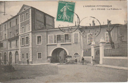 OP 12-(07) PRIVAS - LA PREFECTURE - OUVRIERS , CANTONNIERS - 2 SCANS - Privas