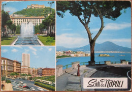 ITALIA ITALY NAPOLI NAPLES MULTI VIEW PANORAMA POSTCARD CARTE POSTALE ANSICHTSKARTE CARTOLINA POSTKARTE CARD - Napoli (Napels)