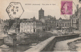 OP 13 -(08) RETHEL - VUE PRISE DU QUAI  - 2 SCANS  - Rethel