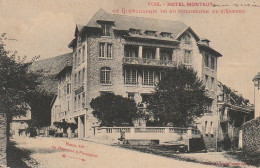 OP 14-(09) FOIX - HOTEL MONTAUT ET HOSTELLERIE DE LA BARBACANE DU CHATEAU - 2 SCANS - Foix