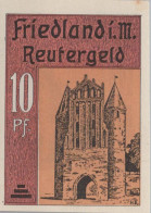 10 PFENNIG 1922 Stadt FRIEDLAND IN MECKLENBURG UNC DEUTSCHLAND #PI566 - Lokale Ausgaben