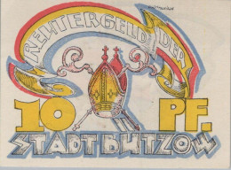 10 PFENNIG 1922 Stadt BÜTZOW Mecklenburg-Schwerin DEUTSCHLAND Notgeld #PJ132 - Lokale Ausgaben