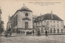 OP 16-(10)TROYES - HOTEL DIEU (HOSPICE) - QUAI DES COMTES DE CHAMPAGNE - ANIMATION - TAMPON HOPITAL AUXILIAIRE N° 2 - Troyes