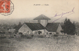 OP 16-(10) PLAINES - L' EGLISE - CIMETIERE - 2 SCANS - Autres & Non Classés