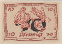 10 PFENNIG 1921 Stadt ARNSTADT Thuringia UNC DEUTSCHLAND Notgeld Banknote #PA072 - [11] Local Banknote Issues