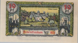 10 PFENNIG 1921 Stadt ALTENKIRCHEN IM WESTERWALD Rhine UNC DEUTSCHLAND #PI485 - [11] Local Banknote Issues