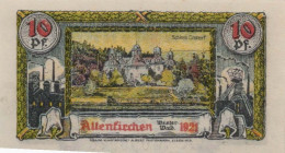 10 PFENNIG 1921 Stadt ALTENKIRCHEN AND WALDBRoL Rhine UNC DEUTSCHLAND #PA038 - [11] Local Banknote Issues