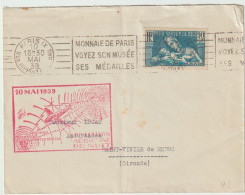 1929 N°419 Oblitéré 10 Mai 1939 Et Cachet 1° Liaison Aérienne De Nuit  Paris Pau (lot 129) - Used Stamps