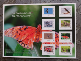 France 2022 Biodiversity MARTINIQUE Bird Iguane Dragonfly Dolphin Eagle 8v COLLECTOR - Unused Stamps