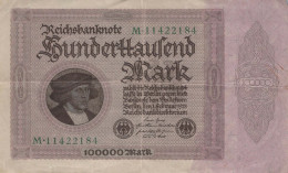 100000 MARK 1923 Stadt BERLIN DEUTSCHLAND Papiergeld Banknote #PL133 - [11] Emissions Locales