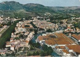 OP 19-(11) QUILLAN - VUE GENERALE AERIENNE - L' AUDE ET L' USINE " FORMICA " - CARTE COULEURS - 2 SCANS - Otros & Sin Clasificación