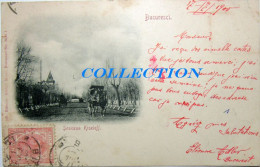 BUCURESCI, BUCURESTI 1900, Soseaua KISELEFF, Muscal, Raritate Cartofila Clasica, Timbru TCV - Roemenië