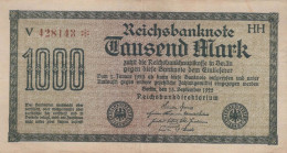 1000 MARK 1922 Stadt BERLIN DEUTSCHLAND Papiergeld Banknote #PL410 - [11] Local Banknote Issues