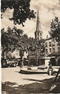 OP 19-(11) LIMOUX - PLACE DE LA REPUBLIQUE ET CLOCHER DE L' EGLISE SAINT MARTIN - HOTEL TERMINUS  - 2 SCANS - Limoux