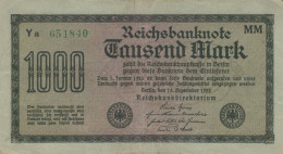 1000 MARK 1922 Stadt BERLIN DEUTSCHLAND Papiergeld Banknote #PL017 - [11] Local Banknote Issues
