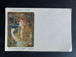 CPA  Carte Postale Mucha Cigarette JOB Illustrateur 1897  ( Ref D18 ) - Mucha, Alphonse