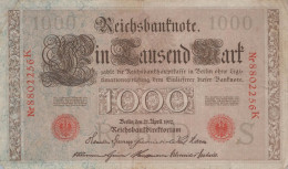 1000 MARK 1910 DEUTSCHLAND Papiergeld Banknote #PL277 - Lokale Ausgaben