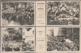 OP 20-(12) RODEZ - CONGRES EUCHARISTIQUE (4/8 JUIN 1913) - CARTE MULTIVUES - 2 SCANS - Rodez