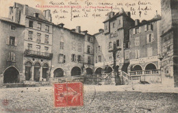 OP 20-(12) VILLEFRANCHE DE ROUERGUE - LA PLACE NOTRE DAME   - 2 SCANS - Villefranche De Rouergue