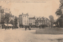 OP 20-(12) MILLAU - PLACE MANDAROUS ET BOULEVARD DE BONALD - ANIMATION - 2 SCANS - Millau