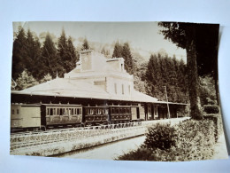 Plombières Les Bains - Gare Et Train - Photo Originale Ancienne - TBE - Places