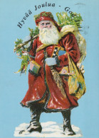 PAPÁ NOEL NAVIDAD Fiesta Vintage Tarjeta Postal CPSM #PAJ661.ES - Santa Claus
