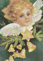 ENGEL Neujahr Weihnachten LENTICULAR 3D Vintage Ansichtskarte Postkarte CPSM #PAZ024.DE - Anges