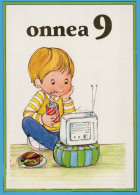 ALLES GUTE ZUM GEBURTSTAG 9 Jährige JUNGE KINDER Vintage Postal CPSM #PBT865.DE - Cumpleaños