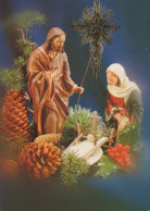 Jungfrau Maria Madonna Jesuskind Weihnachten Religion Vintage Ansichtskarte Postkarte CPSM #PBP997.DE - Vierge Marie & Madones