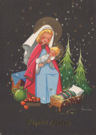 Virgen María Virgen Niño JESÚS Religión Vintage Tarjeta Postal CPSM #PBQ058.ES - Jungfräuliche Marie Und Madona