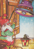 PAPÁ NOEL Feliz Año Navidad Vintage Tarjeta Postal CPSM #PBL240.ES - Santa Claus