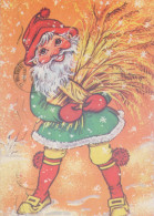 PAPÁ NOEL Feliz Año Navidad Vintage Tarjeta Postal CPSM #PBL175.ES - Santa Claus