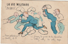 OP 25-  LA VIE MILITAIRE - " UN EGARE  " - SOLDATS ET BATAILLE DE POLOCHONS - 2 SCANS - Humorísticas