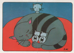 CAT KITTY Animals Vintage Postcard CPSM #PAM421.GB - Chats