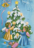 ANGE Noël Vintage Carte Postale CPSM #PBP415.FR - Anges