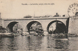 PE 1-(13) MARSEILLE - LA CORNICHE , PONT DU VALLON DES AUFFES  - TRAMWAY - 2 SCANS - Endoume, Roucas, Corniche, Stranden